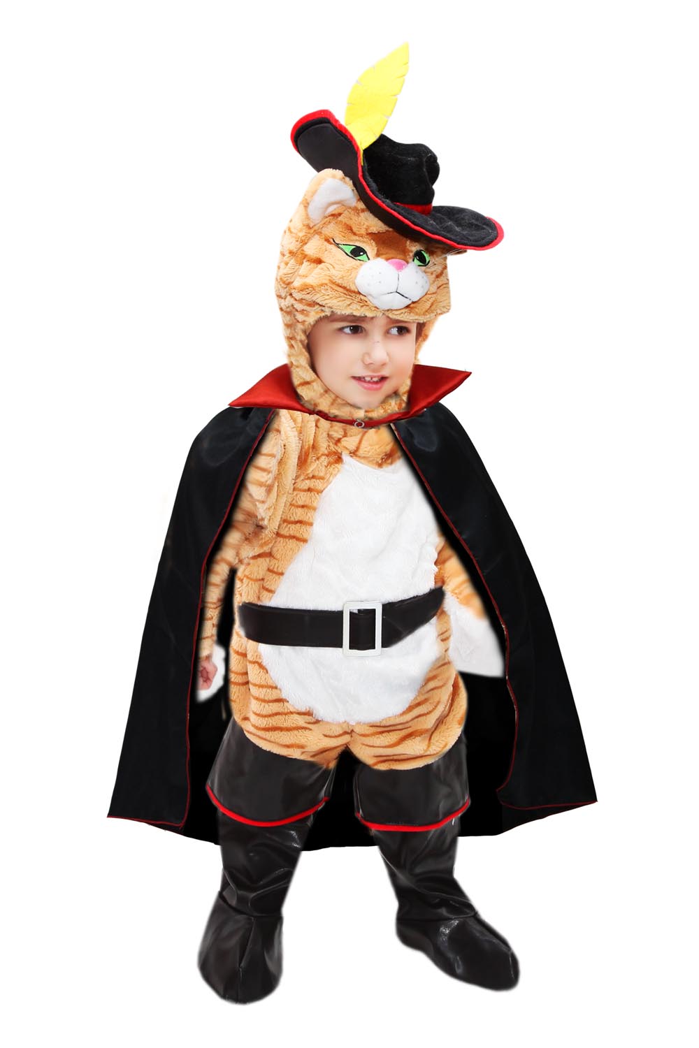Costume gatto con gli stivali best sale bambino